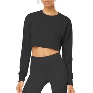 NWT Long Sleeve Crop Sweatshirt Top
